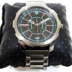 New Diesel DZ1738 Machinus 10-Bar Gunmetal Stainless Steel Band Men Watch